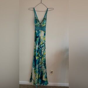 Morrell Maxie Beaded Abstract Maxi Gown - Evening Gown